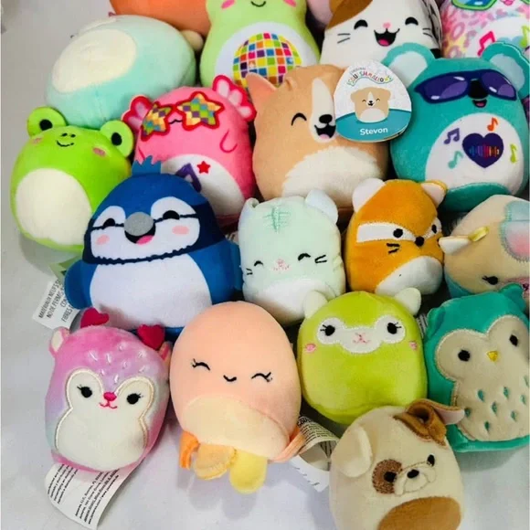 Squishmallows Plush Variety Pack - Bright Orange, Pink, Green, Blue, Purple - Picture 6 of 8